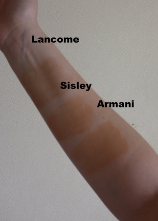 Свотчи тональных кремов - Armani,Sisley, Lancome - особенно рекомендую посмотреть светлокожим. image