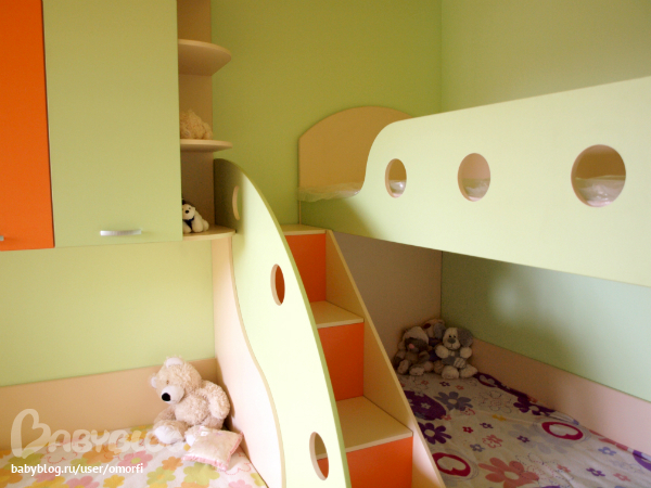 детская комната для тройняшек