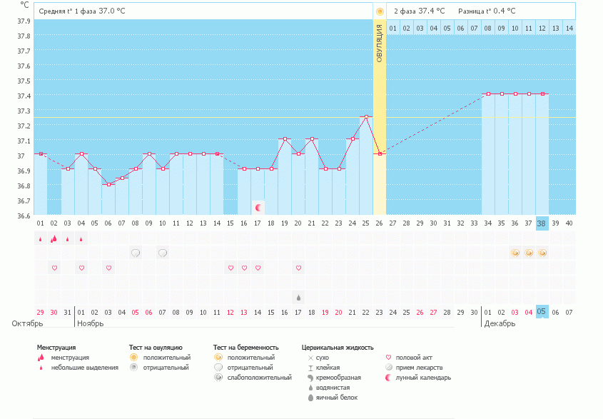 Ура! Мой график беременный! - Графики базальной температуры