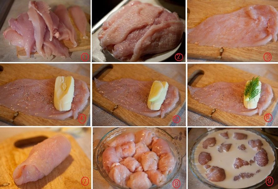 Как сделать куриный рулет из куриного филе 344