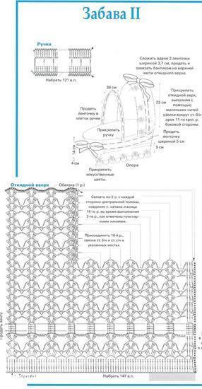 Как связать крючком коляску