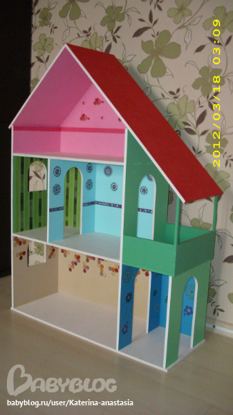 Кукольный домик из картона 