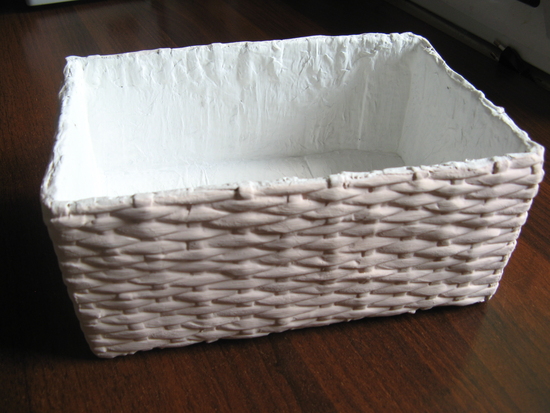 МК Короб с крышкой из бумажных трубочек