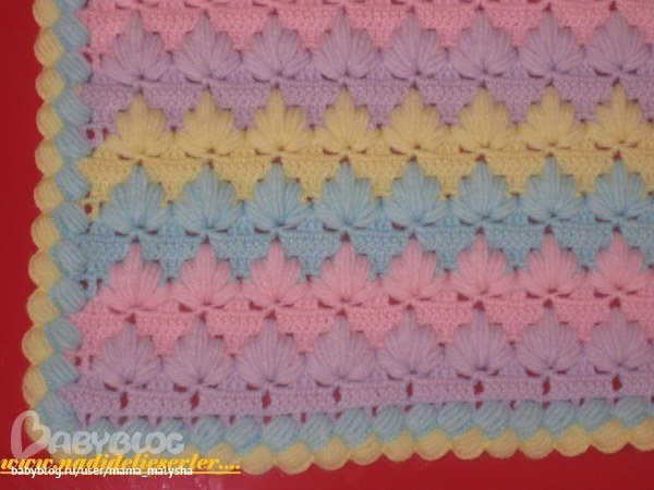 узоры из пышных столбиков