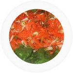 Салат из моркови и ростков фасоли