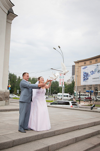 Наши влюблённые голубки!