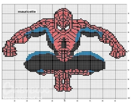 Схема вышивки «Лого Человек-паук» (№1813723)