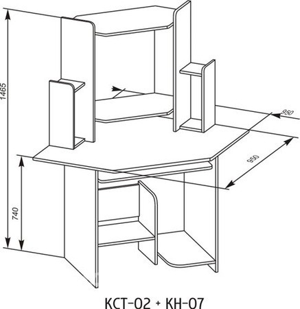 Компьютерный стол кст 19