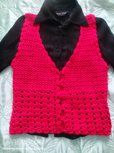 платье для дочи, безрукавка для мамы