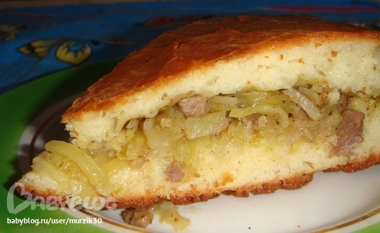 Пирог с мясом и картошкой. — 34 ответов на Babyblog